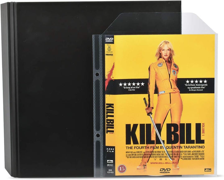 3L DVD Aufbewahrung - Kombipack mit 100 DVD Hüllen & 4 DVD Ordner - Praktisches Aufbewahrungssystem