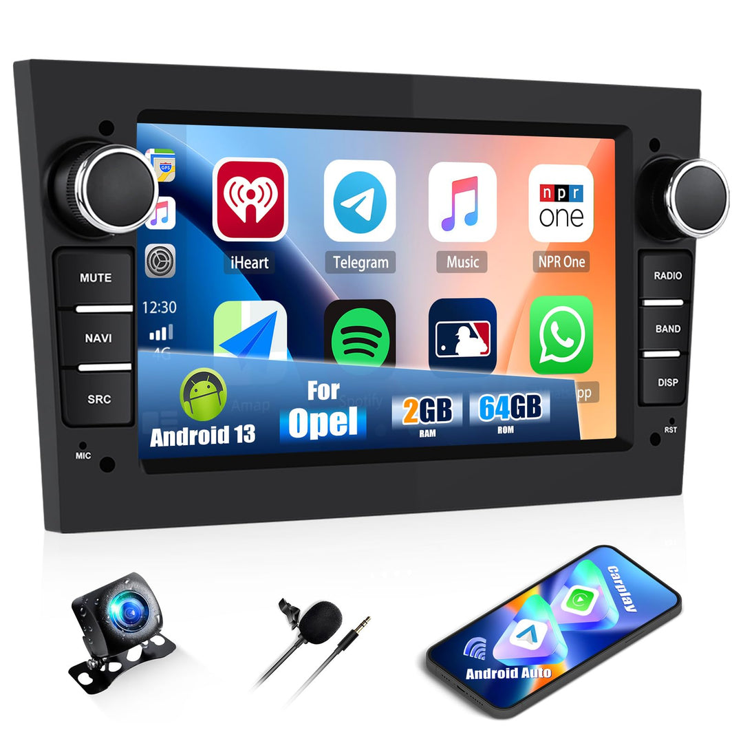 2+64G 7 Zoll CAMECHO Navi Autoradio für Opel Astra Antara Vectra Corsa Zafira Meriva Combo, Android