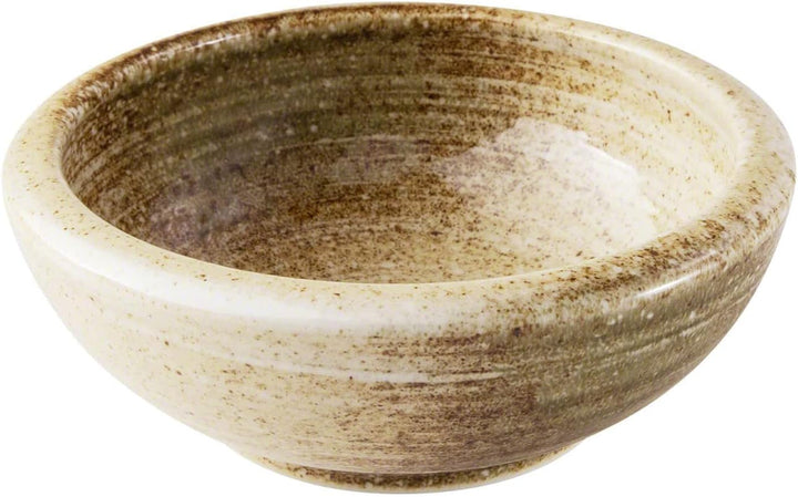 Wazakura Minoyaki Serie Kleine Runde Glasierte Ikebana Blumenvase, Made in Japan, Handbemalte Kerami