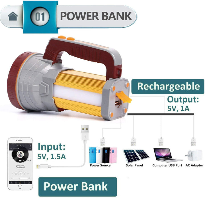 AF-WAN LED LED Suchscheinwerfer Wiederaufladbare Handheld Scheinwerfer Hochleistungs Super Bright 90