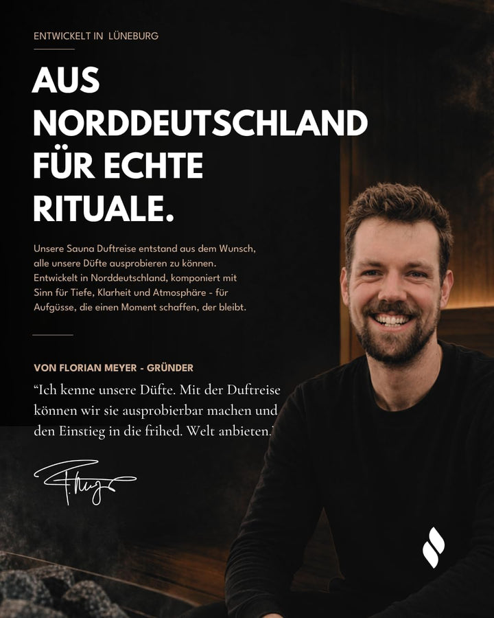 frihed.® Saunaaufguss Duftkalender Probierpaket - Hochkonzentrierte Öle - 24x verschiedene Düfte - G