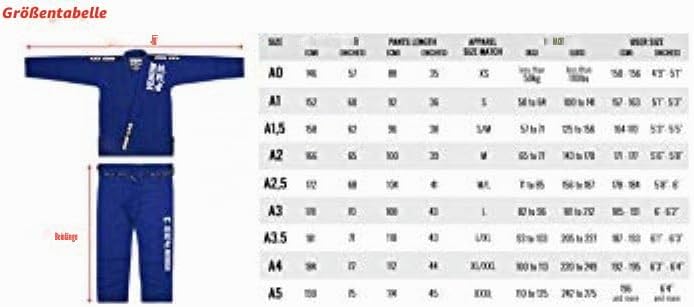 Venum Contender Evo Brazilian Jiu Jitsu Gi/Anzug A4 Königsblau, A4 Königsblau