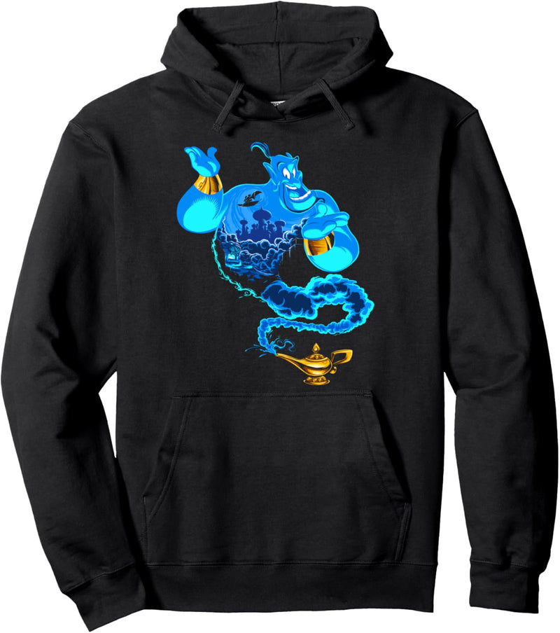 Disney Aladdin Genie Coming Out Of Lamp Portrait Pullover Hoodie