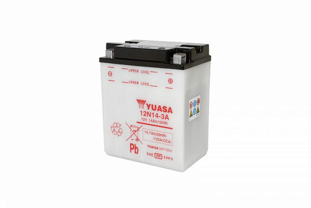 YUASA BATTERIE 12N14-3A offen ohne Saeure