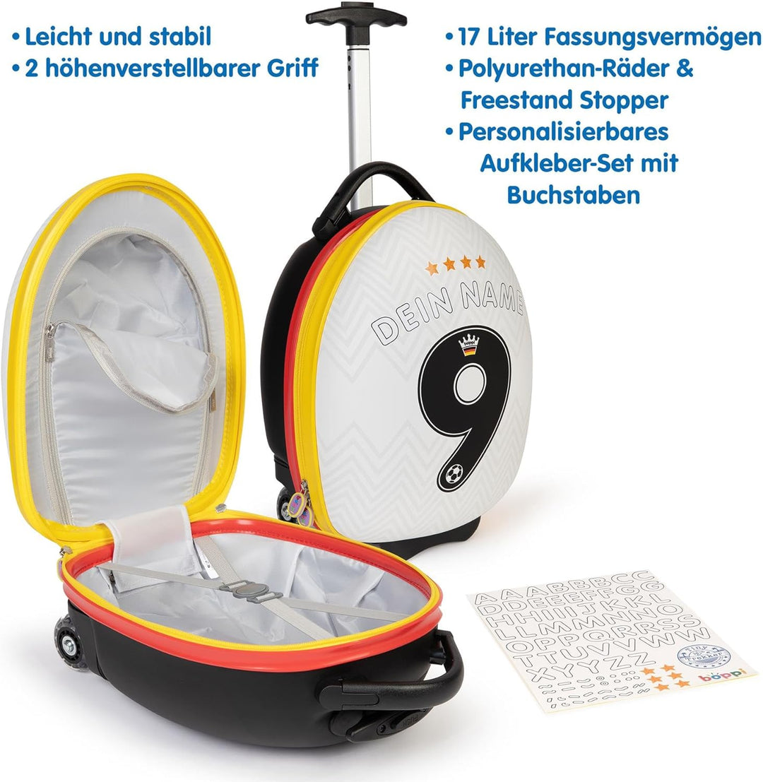 boppi Tiny Trekker Kinderkoffer mit Rollen 17L | Leichter Reisetrolley für Kinder Handgepäck Grösse