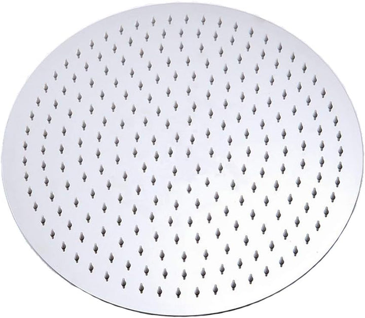 Drenky 16 Zoll / 40cm Rund Einbauduschkopf Duschkopf poliert Spiegeleffekt 304 Edelstahl Duschkopf K