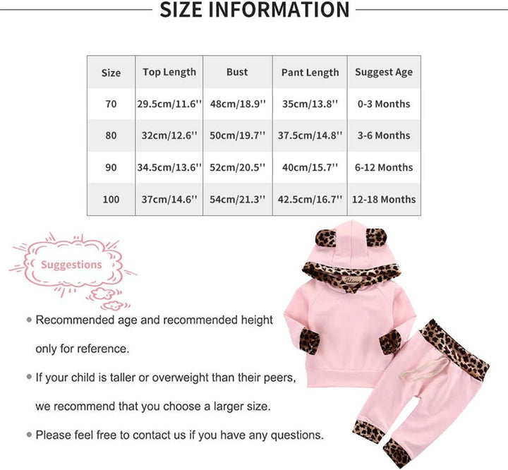 EDOTON Baby Mädchen Outfit 2 Stücke Set Gestreifte Blumen Hoodies mit Tasche Top + Lange Hosen Sweat
