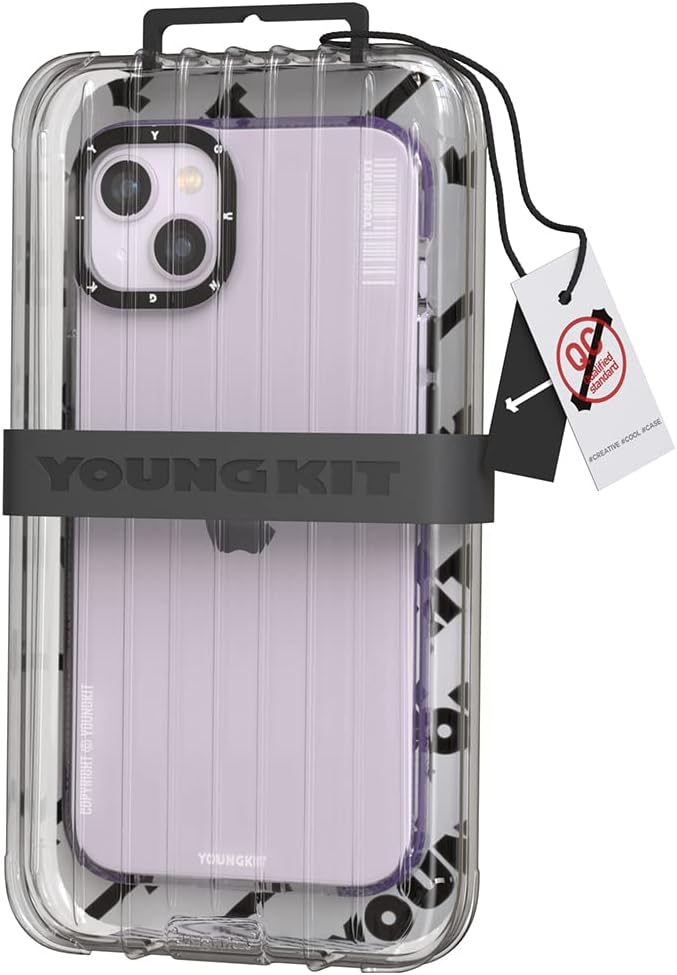 YOUNGKIT für iPhone 14 Plus Hülle, Stossfeste Kratzfeste Schutzhülle Slim Klar Case Dünne Griffige T