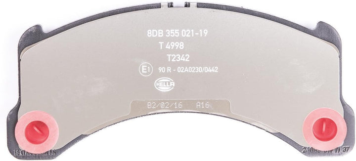 HELLA PAGID 8DB 355 021-191 Bremsbelagsatz - T2342 - Dicke/Stärke: 17.4mm - Bremssystem: Brembo - fü