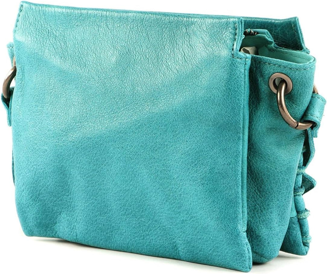 FREDsBRUDER Riffel Sky Umhängetasche Leder 20 cm, Einheitsgrösse