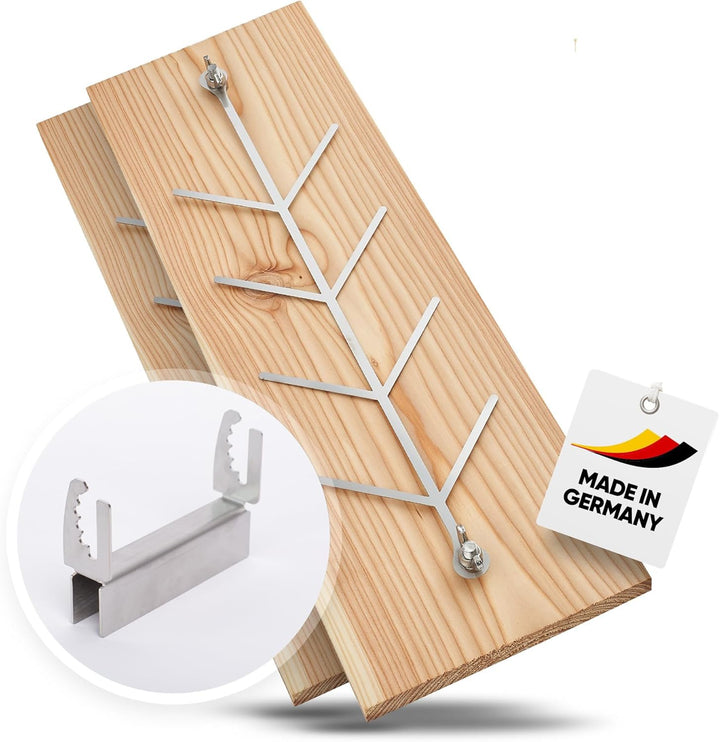 Flammlachsbrett 2er Set Lärche für die Feuerschale und den Kugelgrill Lärche 2er Set, L&#xE4;rche 2e