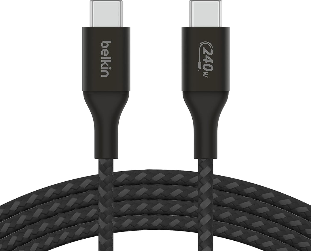 Belkin BoostCharge USB-C-auf-USB-C-Ladekabel, Schnellladekabel mit 240 W Power Delivery, USB-IF-zert