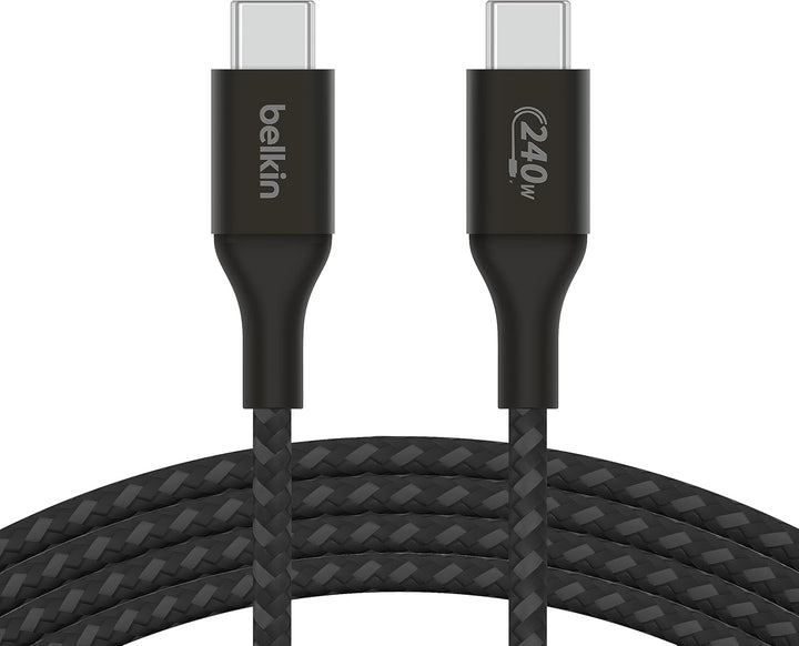 Belkin BoostCharge USB-C-auf-USB-C-Ladekabel, Schnellladekabel mit 240 W Power Delivery, USB-IF-zert