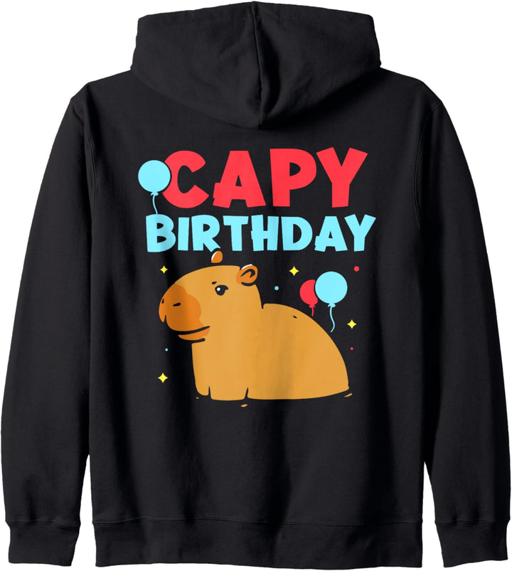 Capy Birthday Capybaras Capybara Wasserschwein Tier Kapuzenjacke