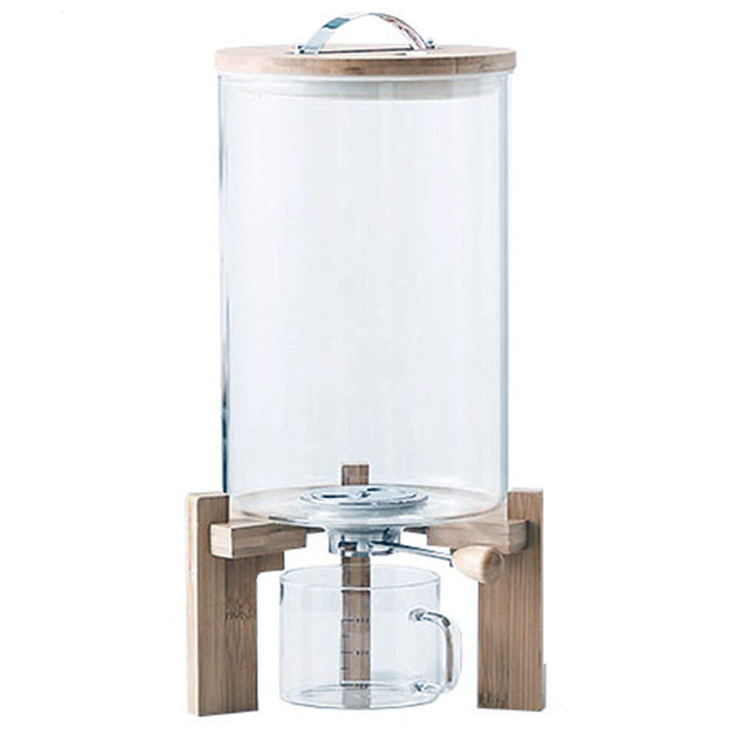 Müslispender Glas, Vorratsdosen Luftdicht Gross, Vorratsglas mit Deckel, küchenaufbewahrung für Reis