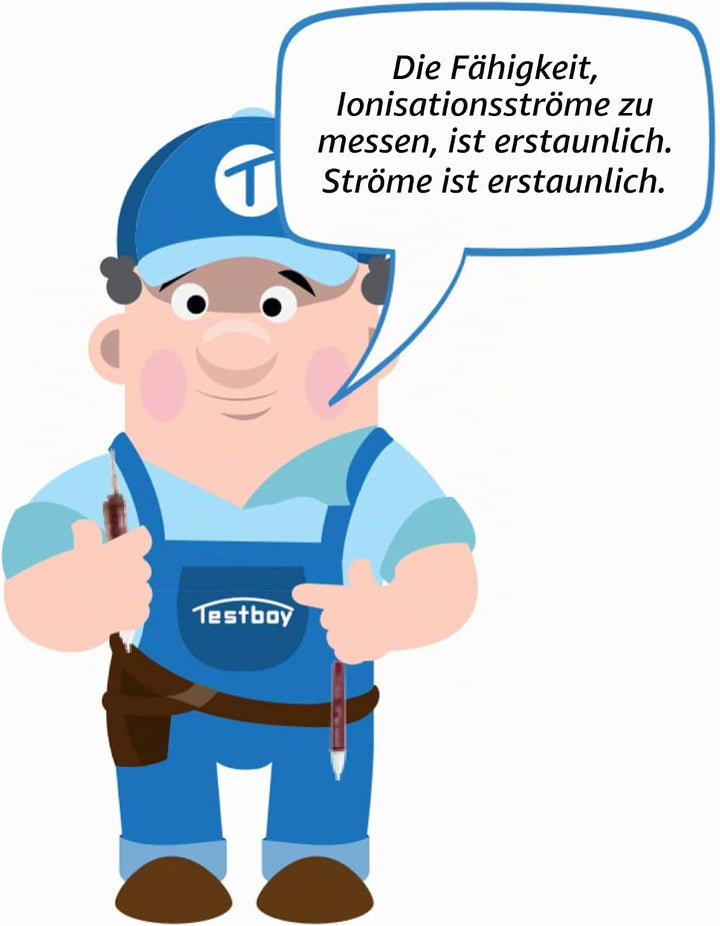 Testboy 2200 Digital-Multimeter mit Kabelbruchdetektor und Ionisationstrommessung (weisse Hochleistu