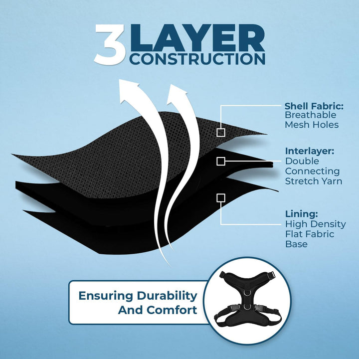 Best Pet Supplies Voyager Step-In Lock Haustiergeschirr – Allwetter-Netz, verstellbares Step-in-Gesc