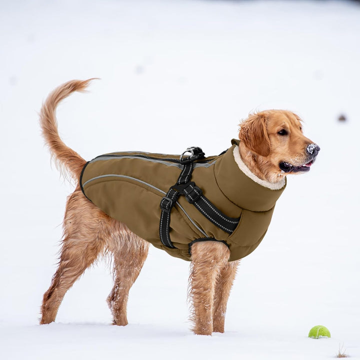 Hundemantel Hundejacke Warm Wintermantel mit Reissverschluss Winddichte &amp; Winddichte mit Reflektorst