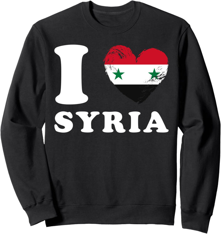 I Love Syria - Herzflagge Syrien Sweatshirt