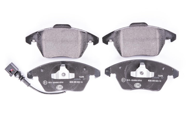 HELLA PAGID 8DB 355 023-161 Bremsbelagsatz - T2498 - Dicke/Stärke: 20.3mm - Bremssystem: Teves - mit