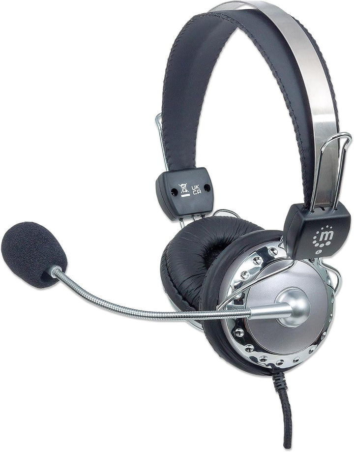 Manhattan Stereo Headset (Flexibles Mikrofon aus Edelstahl mit integrierter Lautstärkeregelung), 175