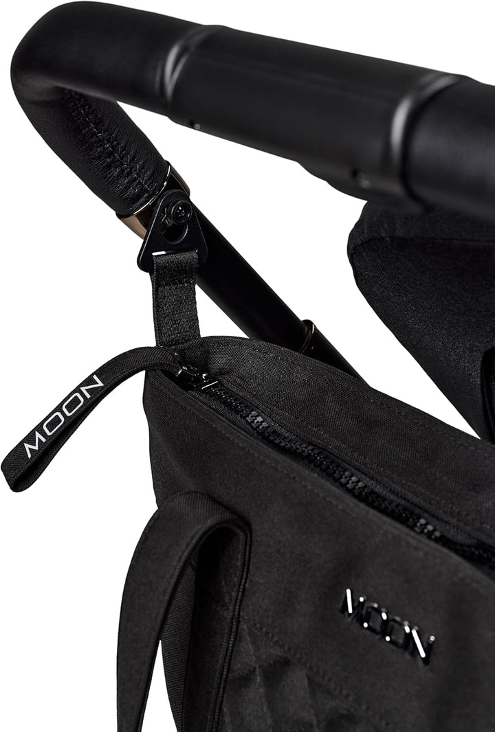 MOON V-SHAPE BAG onyx, Wickeltasche Schwarz, Schwarz