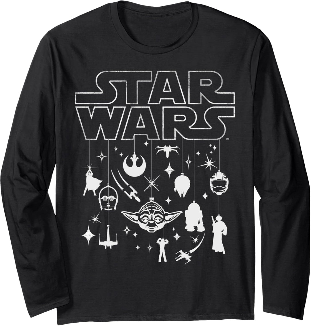 Star Wars Group Shot Christmas Ornament Collage Langarmshirt