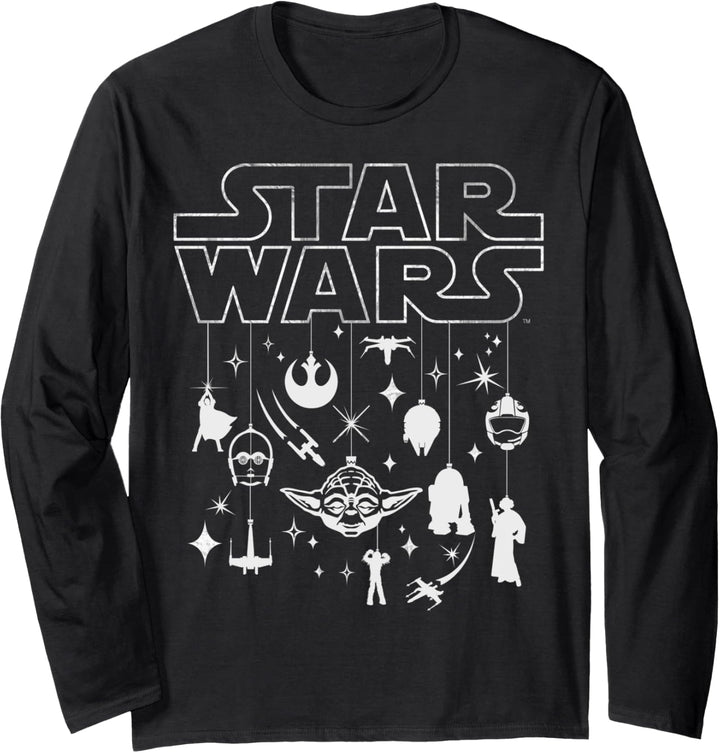 Star Wars Group Shot Christmas Ornament Collage Langarmshirt