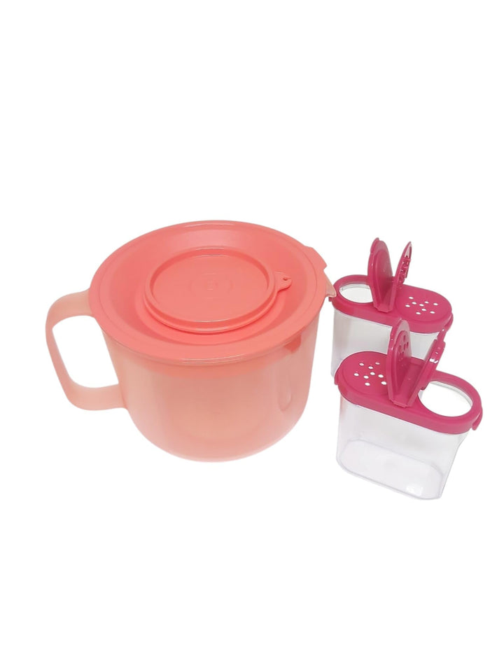 Tupperware Candy Rührbecher Rührbehälter 2,0 Liter Messbecher Rühr-Mix + Air-Lock 2er Set Gewürz-Rie
