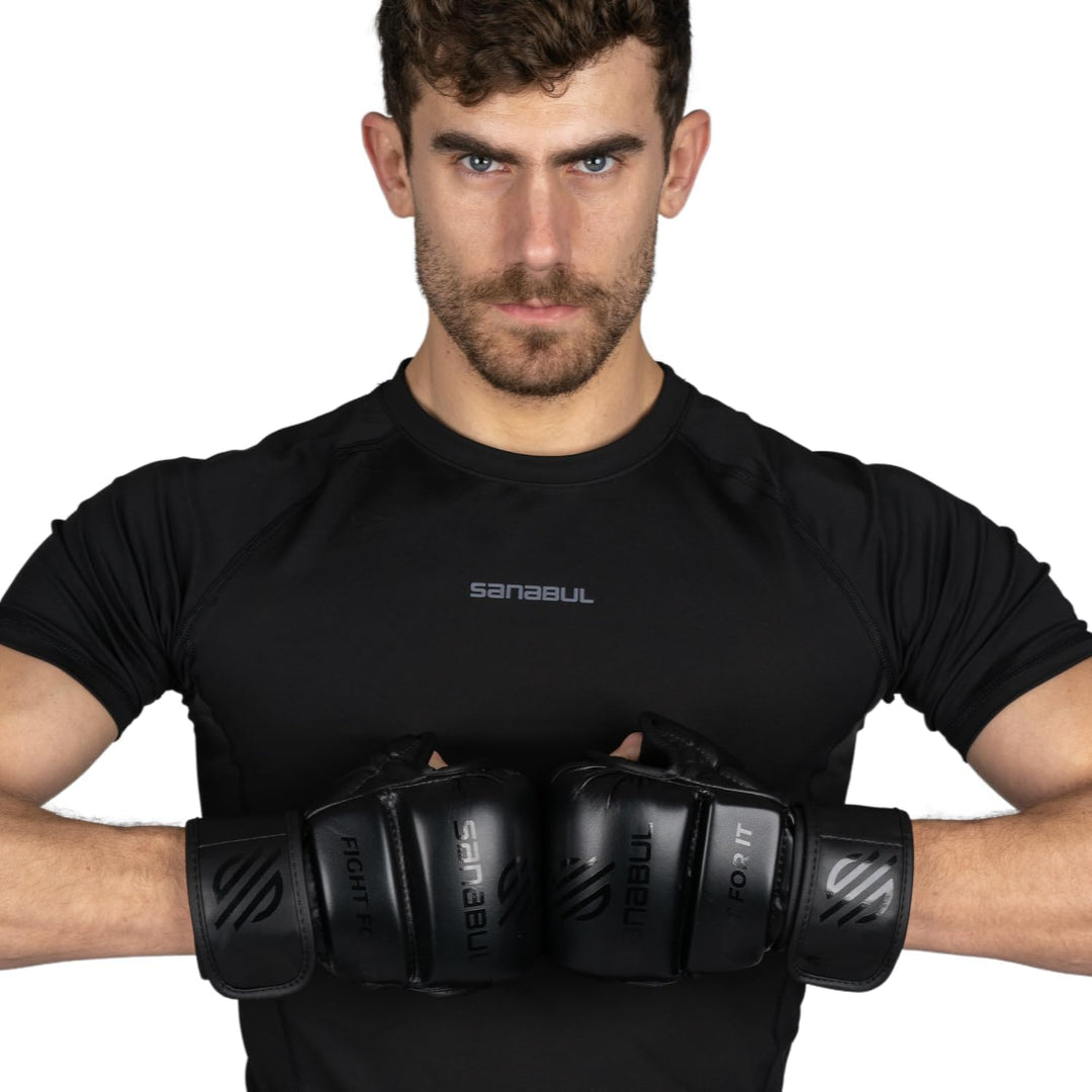 Sanabul Essential 7 oz MMA Handschuhe | MMA Trainingshandschuhe | Hybrid Sparring Handschuhe für MMA