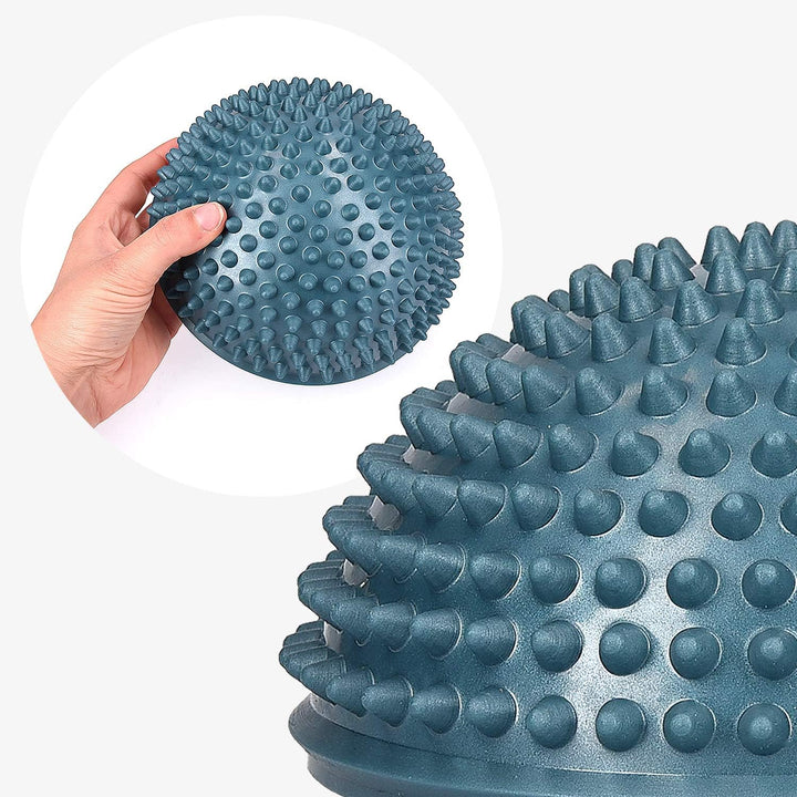 Navaris Balance-Igel Fitness Halbkugel mit Noppen - 2X Balance Igel Set - Sport Kissen für Balancetr