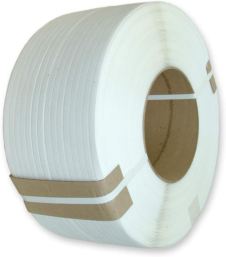 PP - Umreifungsband 12 mm breit x 0,63 mm - 3000 m, Kern 200 mm, weiss für Umreifungsmaschinen