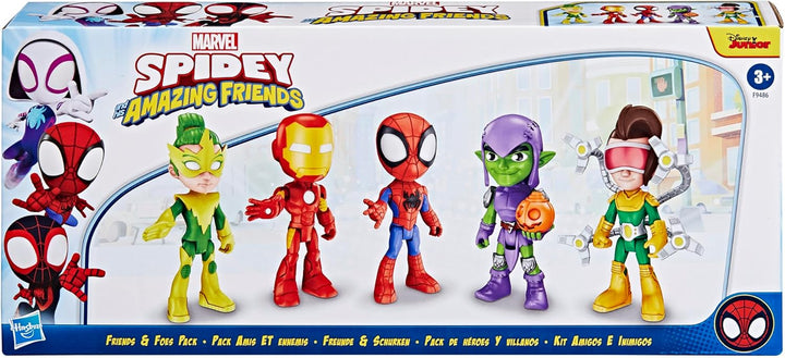 Marvel Spidey und Seine Super-Freunde, Freunde & Schurken Set, Action-Figurenset Helden & Bösewichte