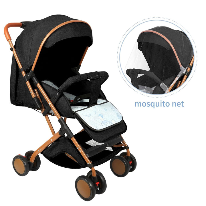 homewell Baby Kinderwagen klappbar, Buggy Kinderbuggy, 0-6 Jahre, flache Liegeposition, Einhändig Kl