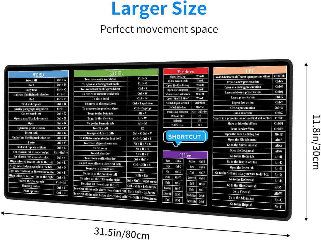 Computer Office Power Point Excel Word Kurzschnitt-Tastenkombinationen Tasten Gaming-Tastatur Mauspa