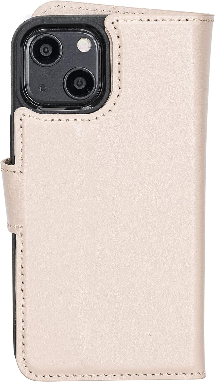 Solo Pelle Lederhülle kompatibel für iPhone 13 Mini in 5.4 Zoll abnehmbare Hülle (2in1) inkl. Karten