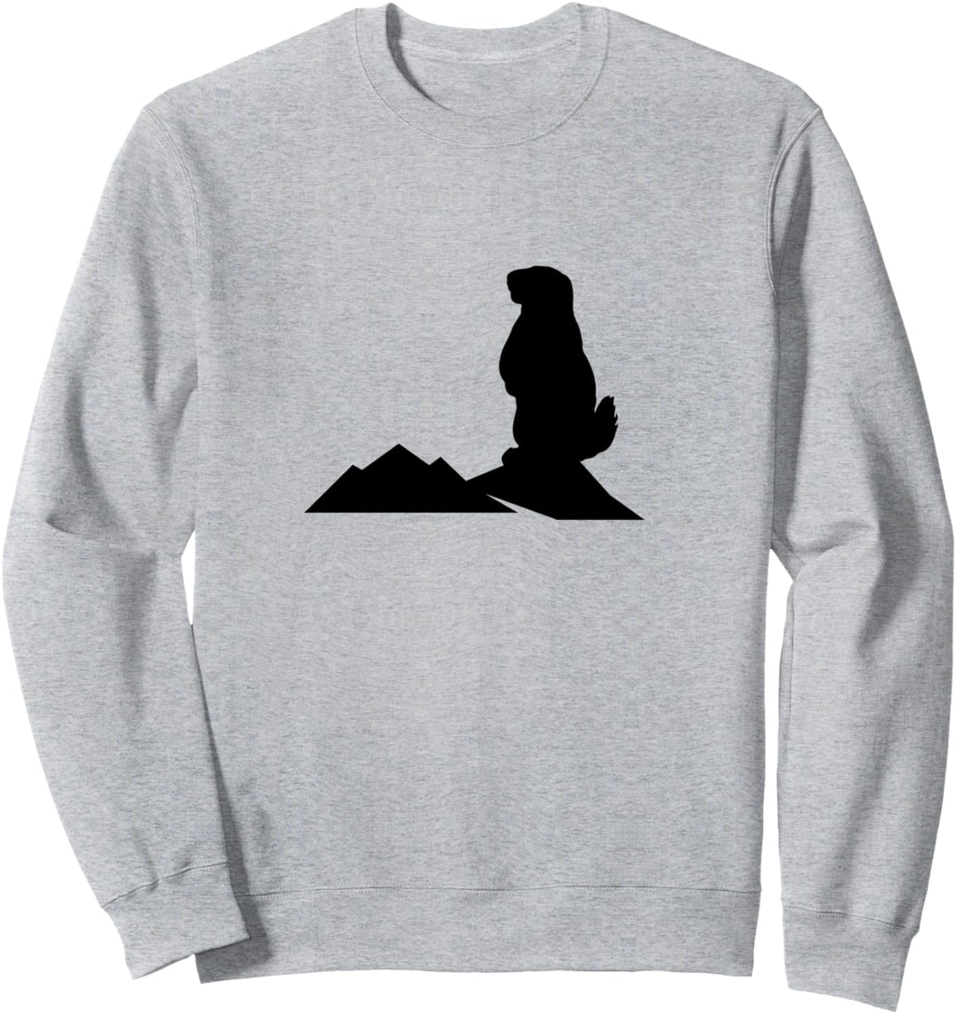 Murmeltier Berg Alpen Natur Wandern Berge Klettern Sweatshirt