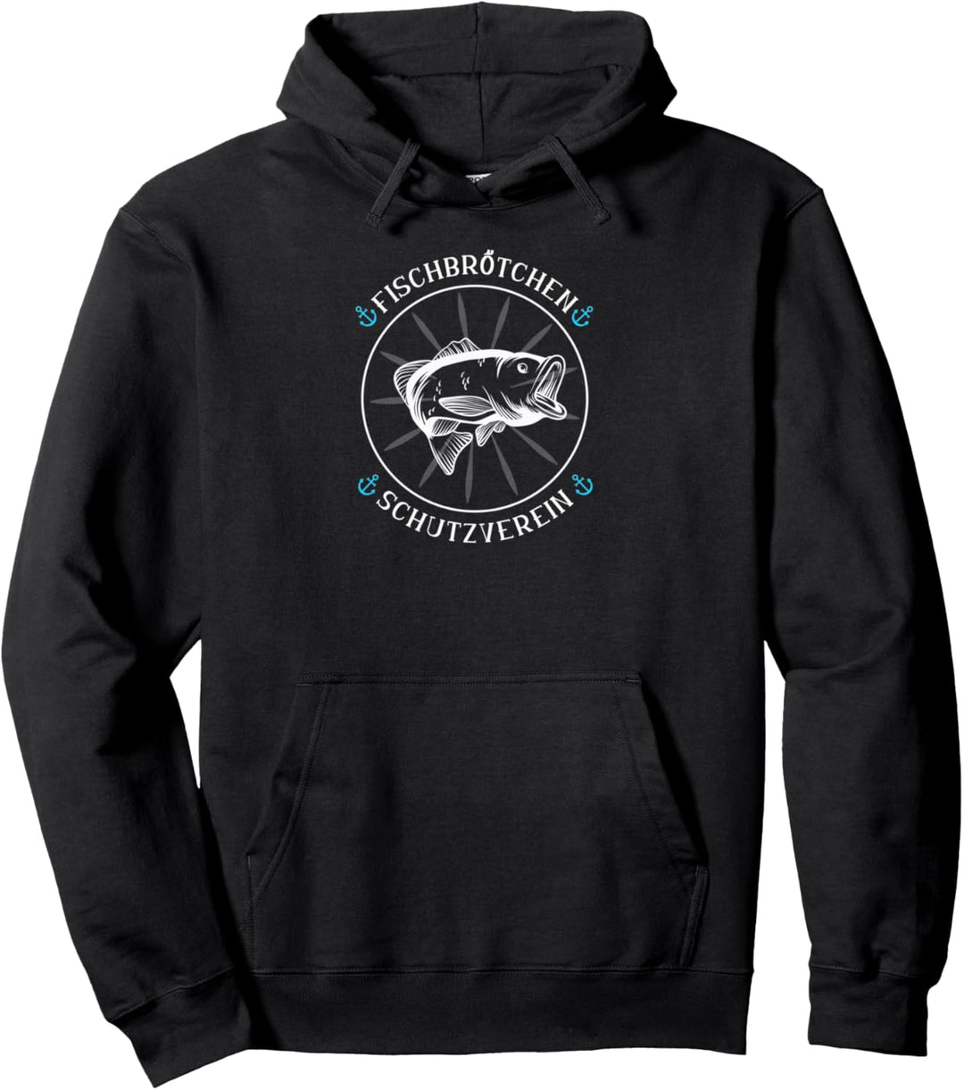 Fischbrötchen Schutzverein, Angler Fischer Pullover Hoodie