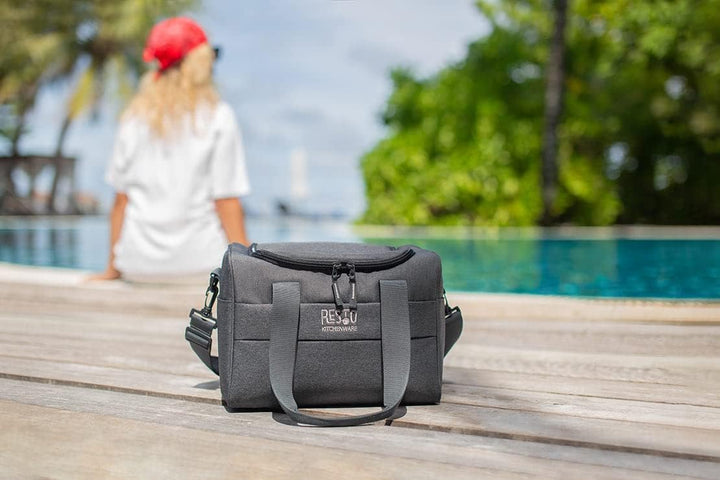 RESTO 5514 Bequeme Faltbare Thermotasche 14 L (30 x 22 x 22 cm) – isolierte Kühltasche für Einkauf,