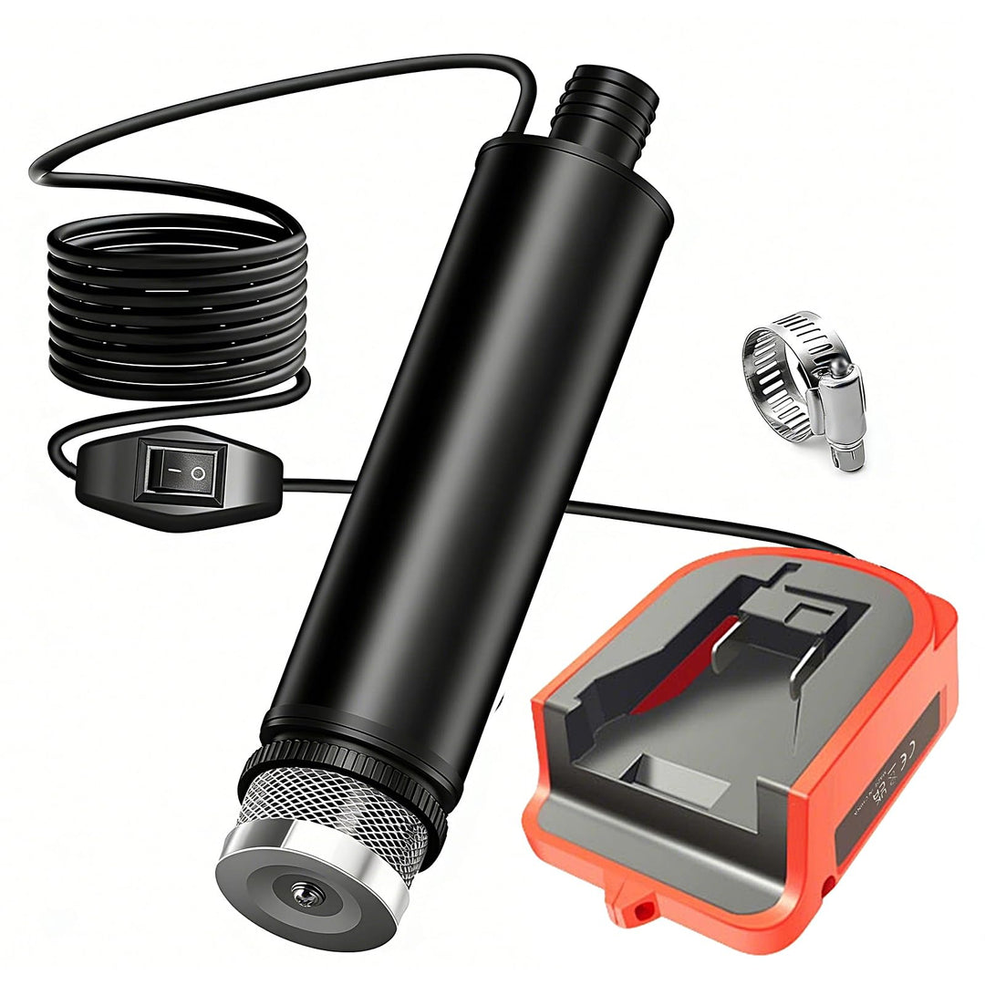 Tragbare Wasserpumpe für Milwaukee M18 18V Akku, 30 L/min, 4,2 m Kabel, Förderhöhe bis 16 FT (4,9 m)