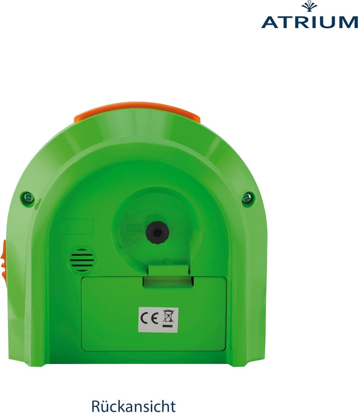 Atrium Kinderwecker Jugendwecker Analog Quarz mit Licht, Snooze &amp; schleichende Sekunde - leise ohne
