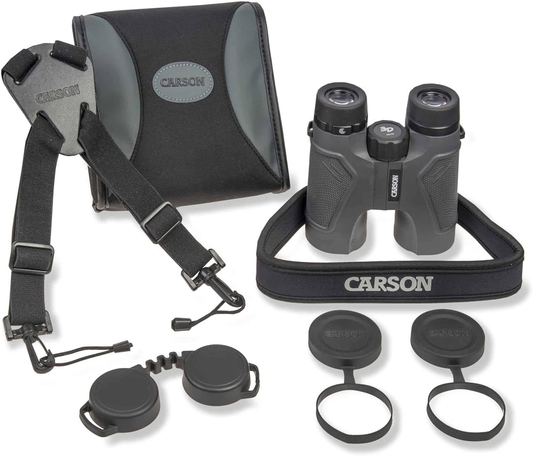Carson Full-Size Fernglas, 8x42mm, wasserdicht und beschlagfrei, HD-Optik (TD-842) 8x42mm Full-Size,