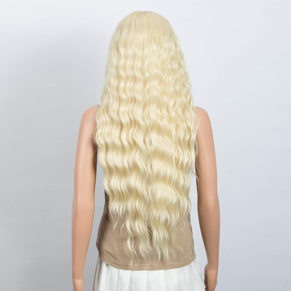 Lace-Front-Perücke, 76,2 cm, Wasserwellen, super lange Perücke, 5 % brasilianisches Echthaar und 95