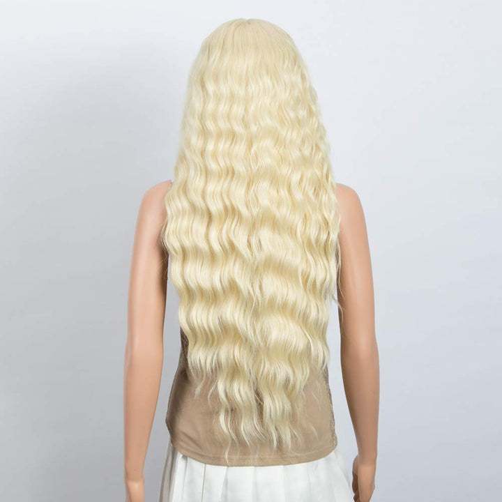 Lace-Front-Perücke, 76,2 cm, Wasserwellen, super lange Perücke, 5 % brasilianisches Echthaar und 95