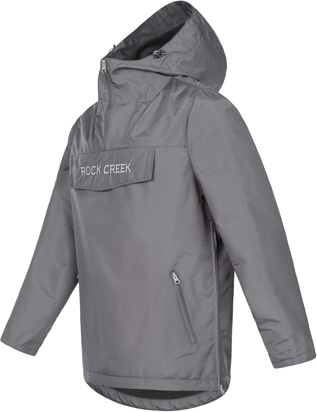 Rock Creek Herren Windbreaker Jacke Anorak H-295, Anthrazit