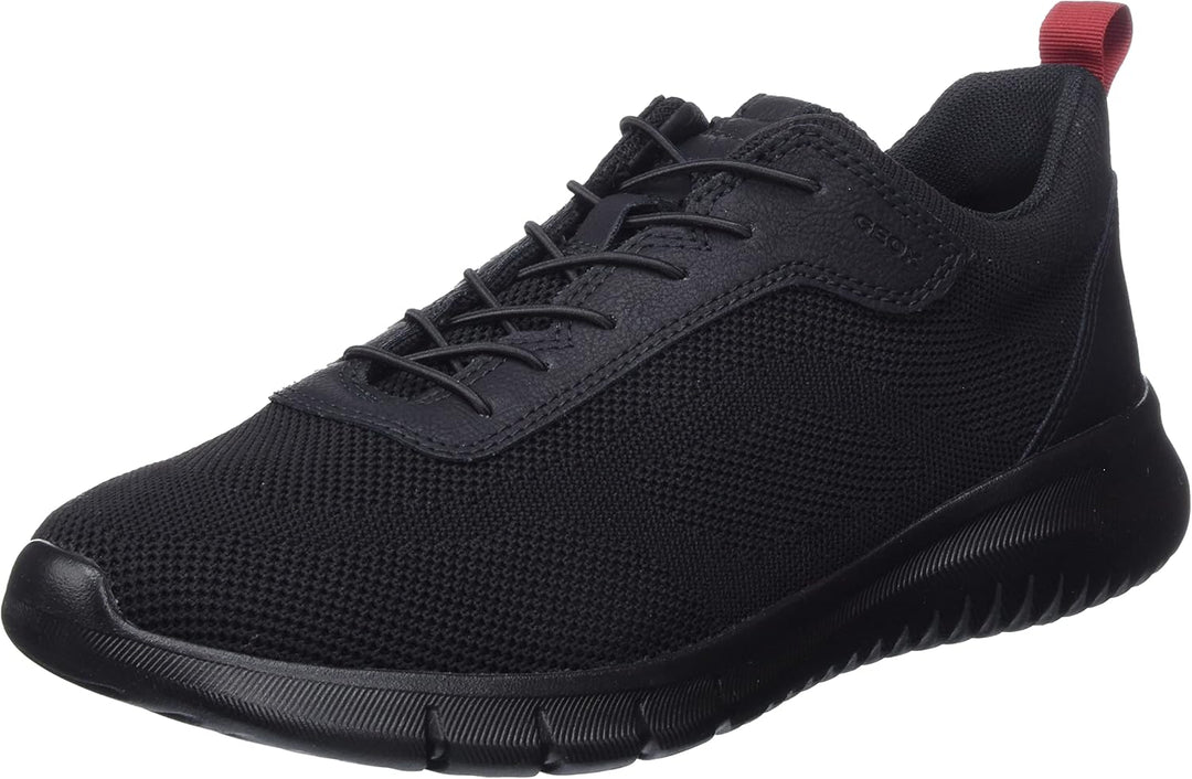 Geox Jungen U Monreale Sneaker 39 EU Schwarz, 39 EU Schwarz