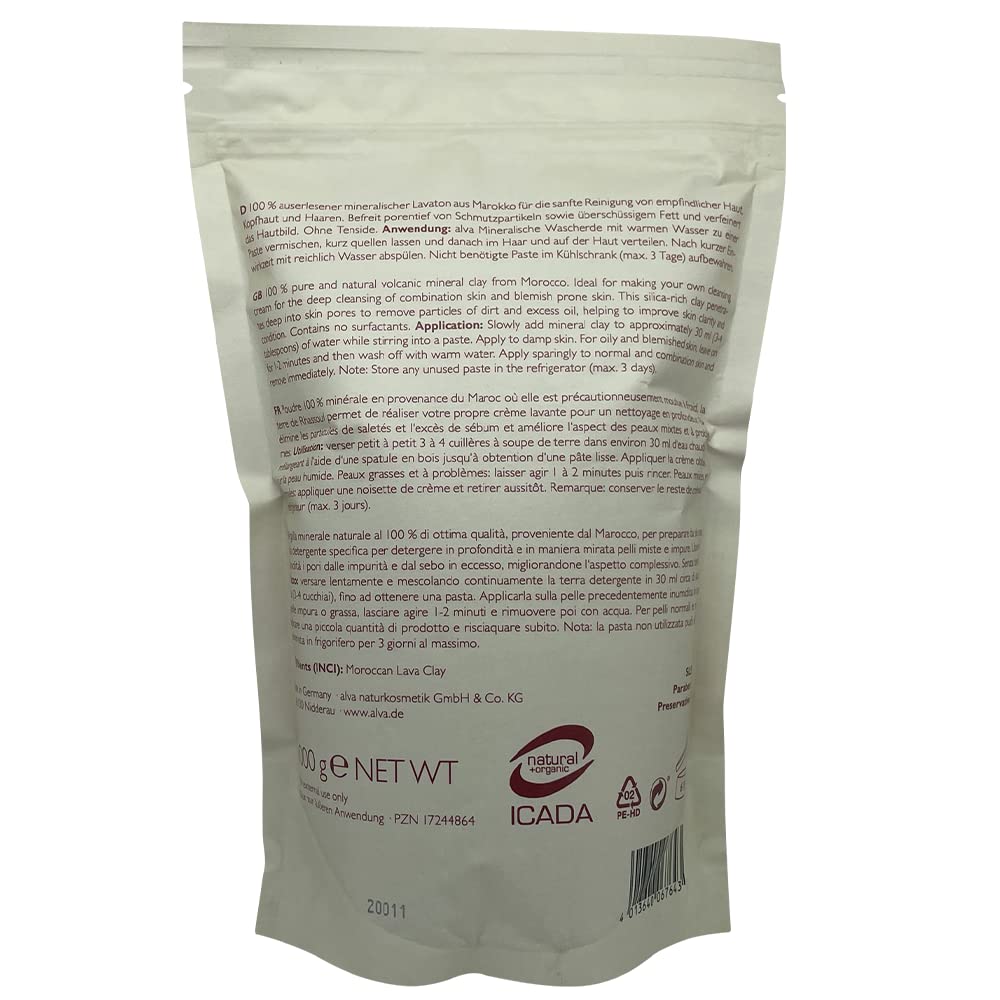 Alva Rhassoul 6762 Mineralische Wascherde (Powder) 2500 g