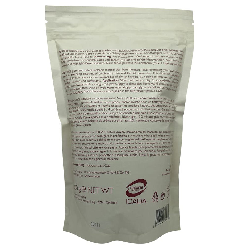 Alva Rhassoul 6762 Mineralische Wascherde (Powder) 2500 g