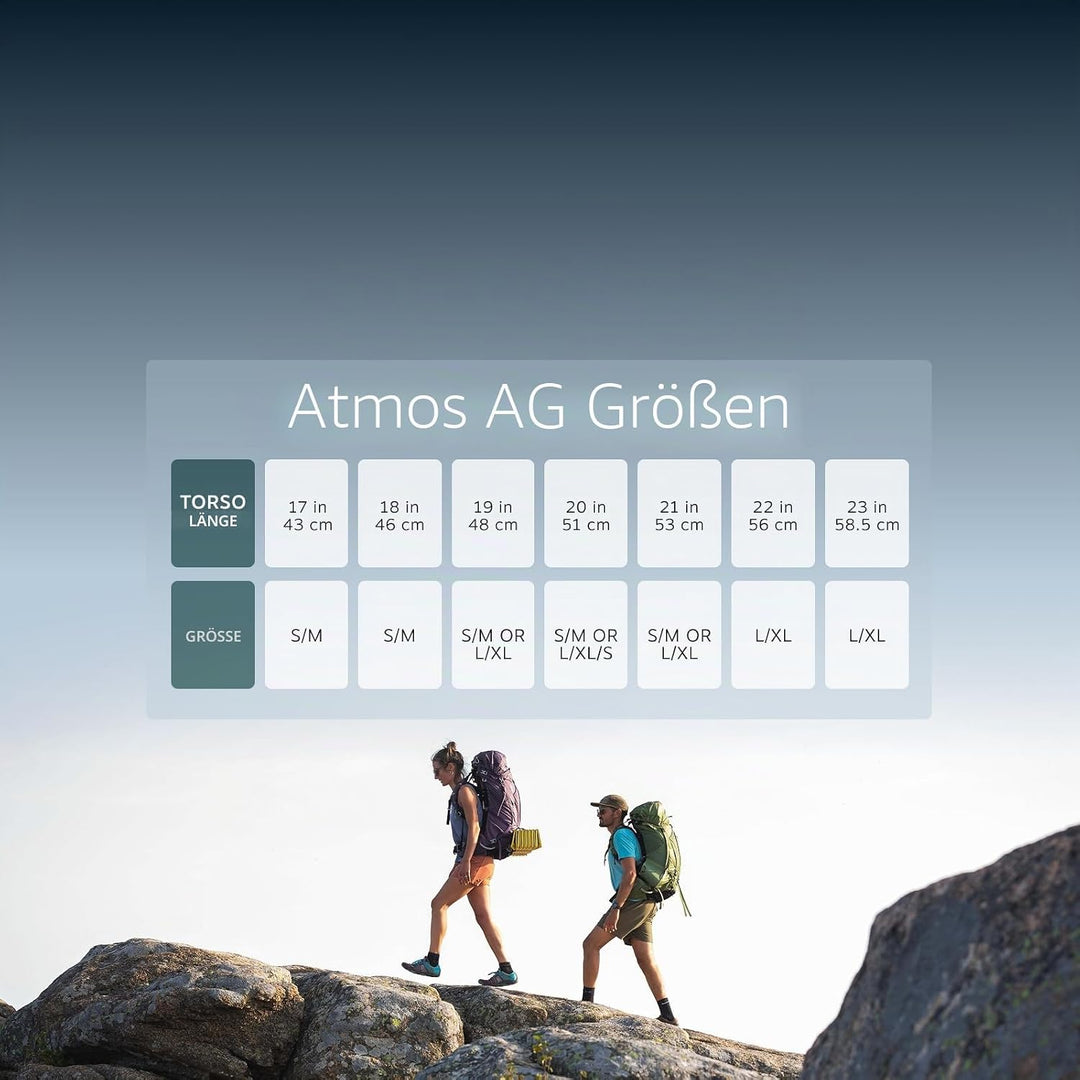 Osprey Europe Herren Atmos Ag Lt 50 Backpack Scenic Valley/Green Peppercorn S-M, Scenic Valley/Green