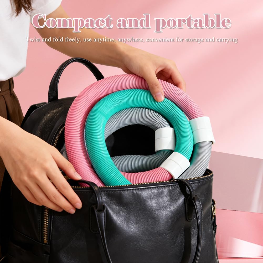 Weicher Hula Hoop gewichtet für Erwachsene, Faltbarer Fitness Hulahoop zum Abnehmen, weiche Spring H